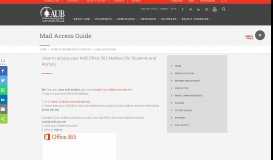 
							         Mail Access Guide - American University of Beirut								  
							    