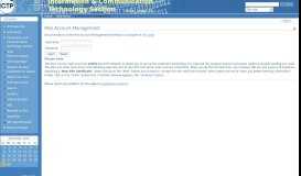 
							         Mail Account Management — ICTP Portal								  
							    