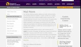 
							         Mail Room | University of North Alabama - UNA.edu								  
							    