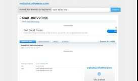 
							         mail.bkivv.org at WI. FreePBX Administration - Website Informer								  
							    