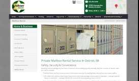 
							         Mailbox Rental | Detroit, MI | HALLSTARZ BUSINESS CENTER								  
							    