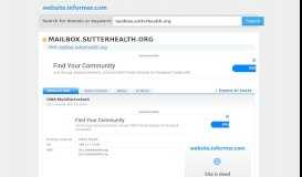 
							         mailbox.sutterhealth.org at WI. OWA MultiFactorAuth								  
							    