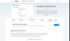 
							         Mailbox.sutterhealth.org website. OWA MultiFactorAuth.								  
							    
