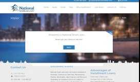 
							         Mailer - National Small Loan								  
							    