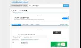 
							         mail.ethionet.et at Website Informer. Visit Mail Ethionet.								  
							    