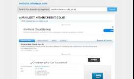 
							         mailext.homecredit.co.id at WI. Zimbra Web Client Sign In								  
							    