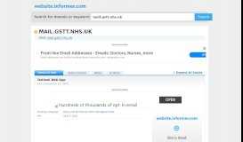 
							         mail.gstt.nhs.uk at WI. Outlook Web App - Website Informer								  
							    