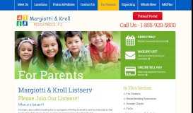 
							         Mailing List - Margiotti & Kroll Pediatrics								  
							    