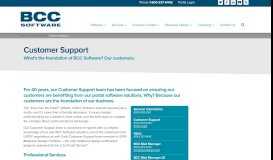 
							         Mailing Software Customer Support Center - BCC Software								  
							    