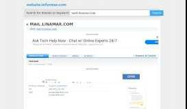 
							         mail.linamar.com at Website Informer. Outlook. Visit Mail ...								  
							    