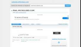 
							         mail.microland.com at WI. Outlook Web App - Website Informer								  
							    