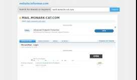 
							         mail.monark-cat.com at WI. MonarkMail - Login								  
							    