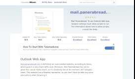 
							         Mail.panerabread.com website. Outlook Web App.								  
							    