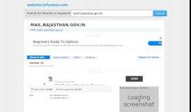 
							         mail.rajasthan.gov.in at WI. Outlook (2) - Website Informer								  
							    
