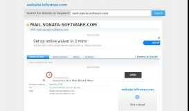
							         mail.sonata-software.com at Website Informer. Visit Mail ...								  
							    