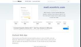 
							         Mail.xcentric.com website. Outlook Web App.								  
							    