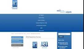 
							         Main – ASQ Departure Survey - ACI World								  
							    