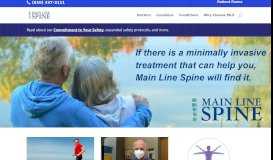 
							         Main Line Spine - Physical Medicine & Rehabilitation								  
							    