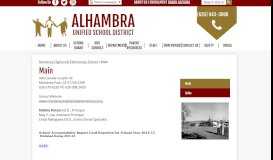 
							         Main – Monterey Highlands Elementary School – Alhambra Unified ...								  
							    