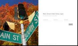 
							         Main Street Inc. - Order Entry Portal								  
							    