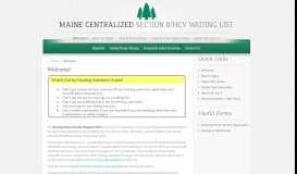 
							         Maine Centralized Section 8/HCV Waiting List | Housing Data Link of ...								  
							    