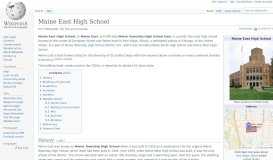 
							         Maine East High School - Wikipedia								  
							    