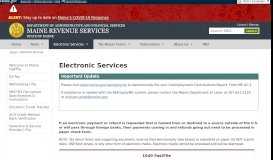 
							         Maine Revenue Services: Electronic Services - Maine.gov								  
							    