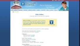 
							         Maine's Mid Coast Hospital Website Map								  
							    