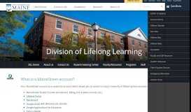 
							         MaineStreet - Division of Lifelong Learning - University of Maine								  
							    