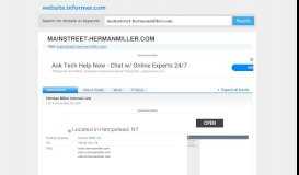 
							         mainstreet.hermanmiller.com at WI. Herman Miller Internal Link								  
							    