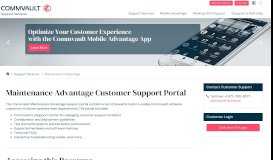 
							         Maintenance Advantage Customer Support Portal - Commvault								  
							    