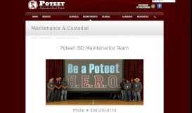 
							         Maintenance & Custodial - Poteet ISD								  
							    