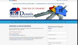 
							         Maintenance - Dennis Property Management								  
							    