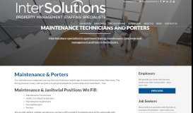 
							         Maintenance - InterSolutions								  
							    