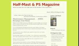 
							         Maintenance Management . . .MMIS Revamps User Roles ...								  
							    