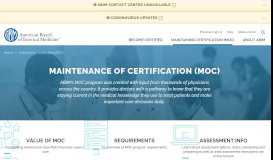 
							         Maintenance of Certification (MOC) | ABIM.org								  
							    
