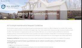 
							         Maintenance Request Guidelines | All County Premier Property ...								  
							    