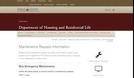 
							         Maintenance Request Information : Department of Housing and ...								  
							    