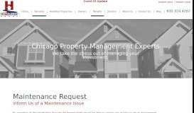 
							         Maintenance Requests | HomeRiver Group™ Chicago								  
							    