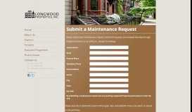 
							         Maintenance Requests - Longwood Properties								  
							    