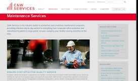 
							         Maintenance Services – C&W Services								  
							    