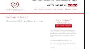 
							         Maintenance - Valentine Sales & Management								  
							    