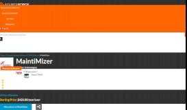 
							         MaintiMizer Reviews and Pricing 2020 - SourceForge								  
							    