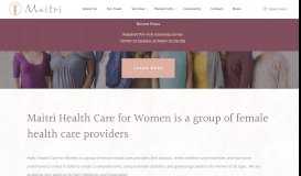 
							         Maitri - The premier OBGYN practice in Chittenden County ...								  
							    