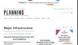 
							         Major infrastructure - Planning Resource								  
							    