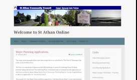 
							         Major Planning Applications – Welcome to St Athan Online								  
							    