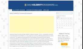 
							         Major web portal crossword clue - Daily Celebrity Crossword Answers								  
							    