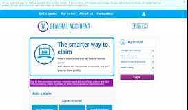 
							         Make a claim | General Accident								  
							    
