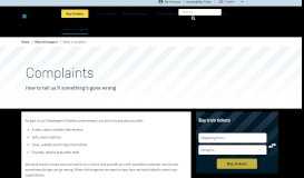 
							         Make a Complaint | Online Complaint Form | South Western Railway								  
							    