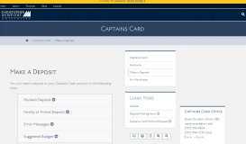 
							         Make a Deposit - Captains Card - Christopher Newport ...								  
							    